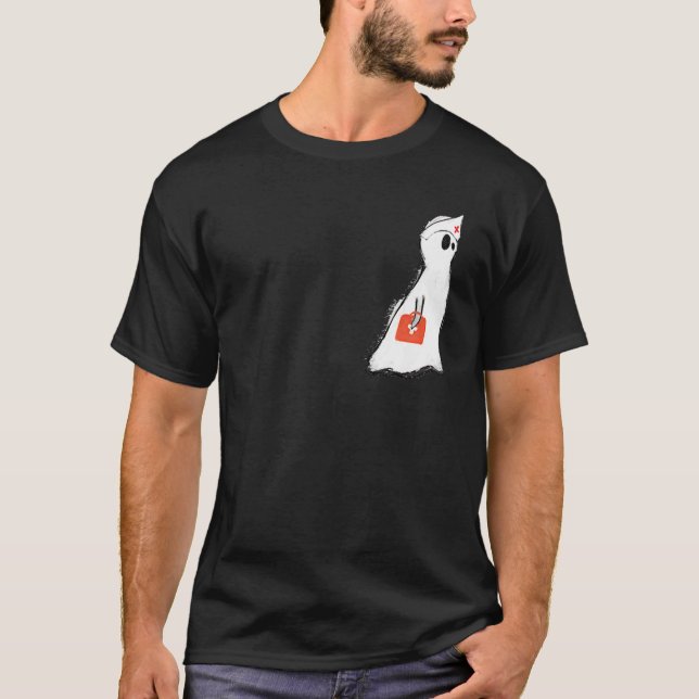 Boo Boo Crew Nurse Ghost  Halloween Artistic T-Shirt (Vorderseite)