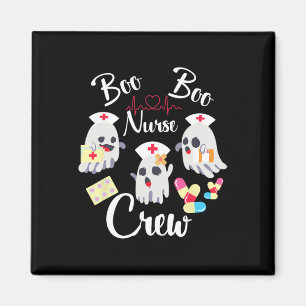 Boo Boo Crew Nurse Ghost Kostüm Spaß Halloween Gif Magnet