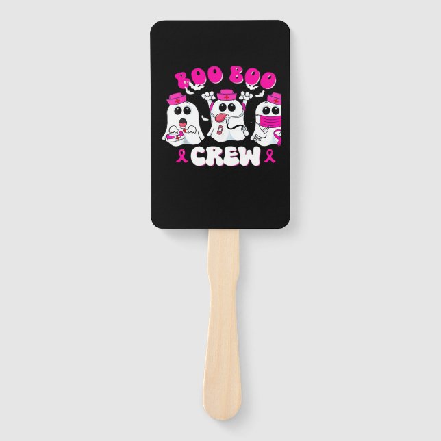 Boo Boo Crew Nurse Halloween Costume Ghost Breast  Fächer (Vorderseite)