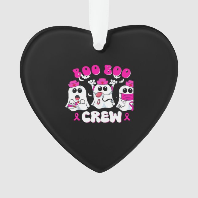 Boo Boo Crew Nurse Halloween Costume Ghost Breast  Ornament (Vorderseite)