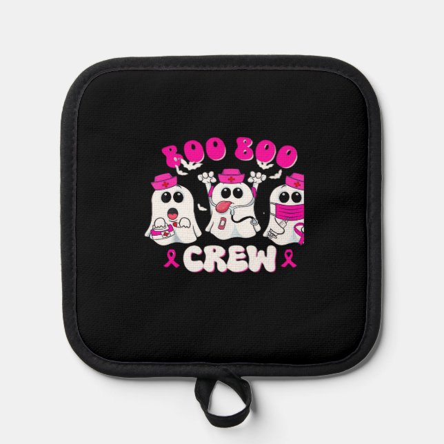 Boo Boo Crew Nurse Halloween Costume Ghost Breast  Topflappen (Vorderseite)