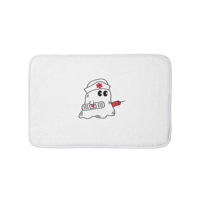 Boo Boo Crew Nurse Halloween Ghost Funny Oversifie Badematte (Vorderseite)