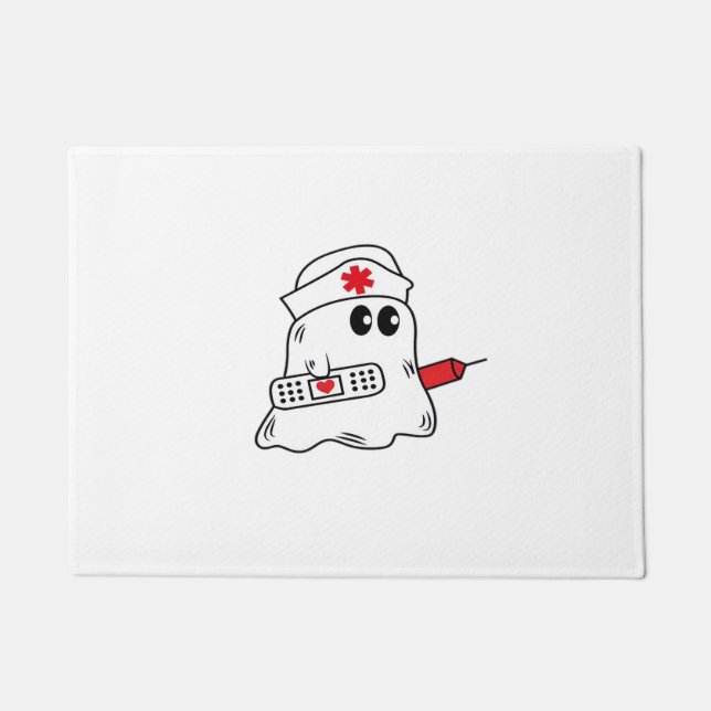 Boo Boo Crew Nurse Halloween Ghost Funny Oversifie Fußmatte (Vorderseite)