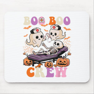 Boo Boo Crew Nurse Halloween Ghost Skelett Kranken Mousepad