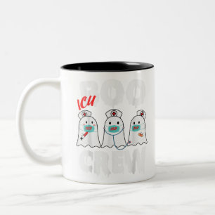 Boo Boo Crew Nurse Halloween Kindergarten für Dame Zweifarbige Tasse