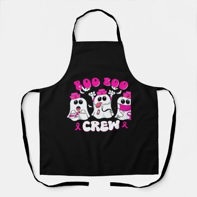 Boo Boo Crew Nurse Halloween Kostüm Ghost Breast Schürze (Vorderseite)