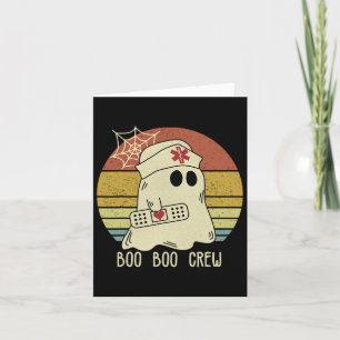 Boo Boo Crew Nurse Halloween Krankenschwester für Karte