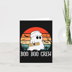 Boo Boo Crew Nurse Halloween Krankenschwester für Karte