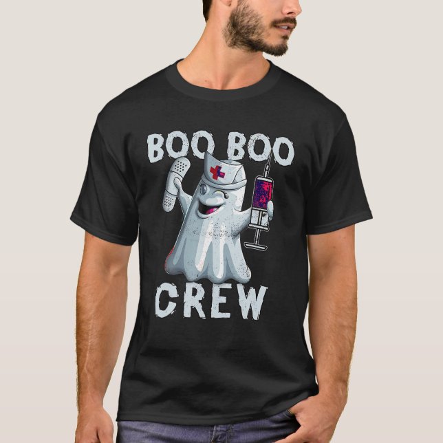 Boo Boo Crew Nurse Halloween Krankenschwester für  T-Shirt (Vorderseite)