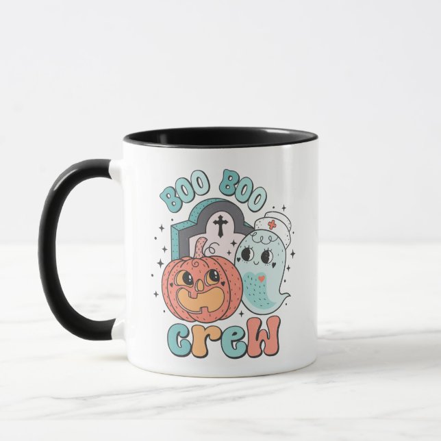 Boo Boo Crew Nurse Halloween Tasse (Links)