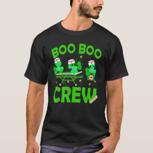 Boo Boo Crew Nurse St Patrick S Day Kleeblatt Face T-Shirt