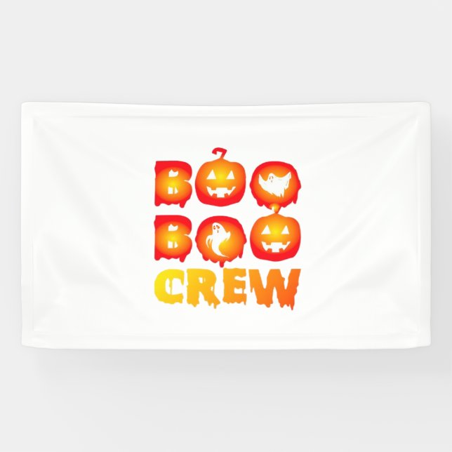 Boo Boo Crew Oversifizierter T - Shirt Banner (Horizontal)