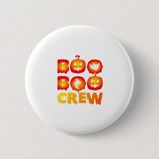 Boo Boo Crew Oversifizierter T - Shirt Button (Vorderseite)
