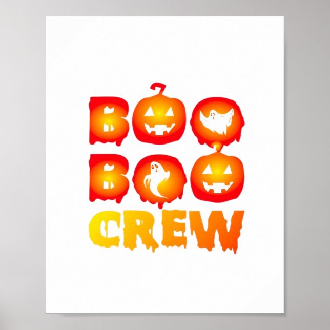 Boo Boo Crew Oversifizierter T - Shirt Poster (Vorne)