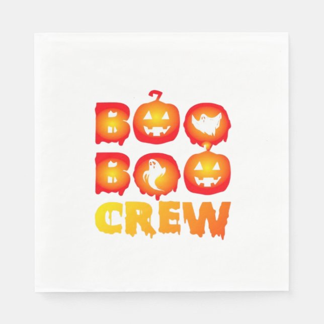 Boo Boo Crew Oversifizierter T - Shirt Serviette (Vorderseite)