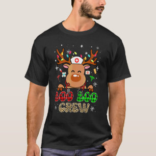 Boo Boo Crew Renntier Krankenschwester Buffalo Kar T-Shirt