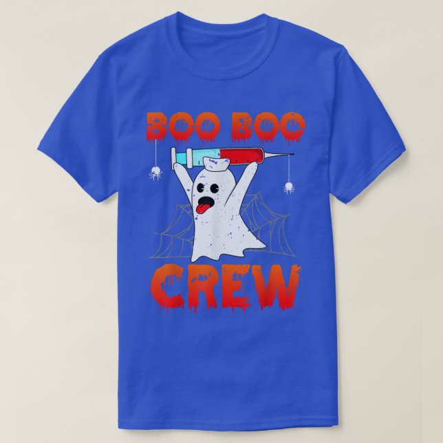 Boo Boo Crew Shirt Ghost Funny Halloween Kostüm N (Design vorne)