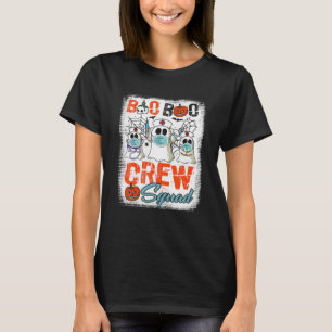 Boo Boo Crew Squad Ghost Nurse Halloween T-Shirt F