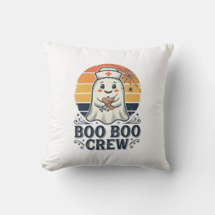Boo Boo Crew Süße Krankenschwester Geist Halloween Kissen