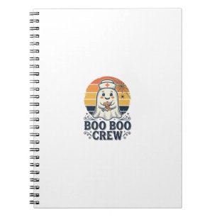 Boo Boo Crew Süße Krankenschwester Geist Halloween Notizblock