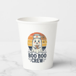 Boo Boo Crew Süße Krankenschwester Geist Halloween Pappbecher