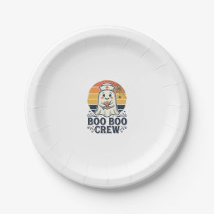 Boo Boo Crew Süße Krankenschwester Geist Halloween Pappteller