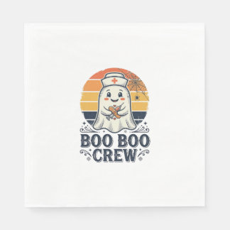 Boo Boo Crew Süße Krankenschwester Geist Halloween Serviette