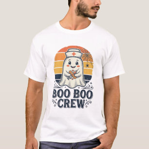 Boo Boo Crew Süße Krankenschwester Geist Halloween T-Shirt