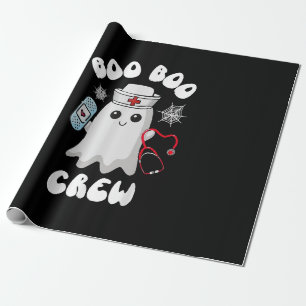 Boo Boo Crew Süße Krankenschwester Geist Lustig Ha Geschenkpapier