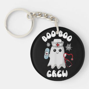 Boo Boo Crew Süße Krankenschwester Geist Lustiges Schlüsselanhänger