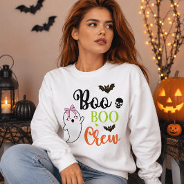 Boo Boo Crew Süßer Geist Halloween Sweatshirt