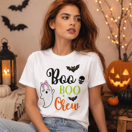 Boo Boo Crew Süßer Geist Halloween T-Shirt