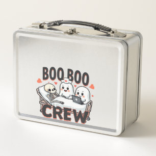 Boo Boo Crew Süßes Halloween-Nurse-Geister Essenti Metall Brotdose
