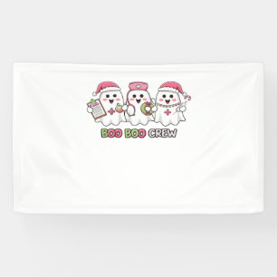 Boo Boo Crew Weihnachten, Ghost Nurse Oversized T- Banner
