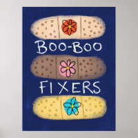 Boo-Boo Fixer Bandaid Poster Wand Kunst