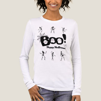 Boo Boo Ghost & Skeletons Halloween T-Shirt  Tri-Blend Shirt
