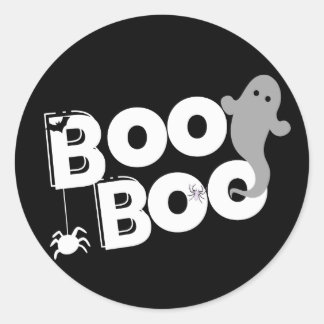 Boo Boo halloween Runder Aufkleber