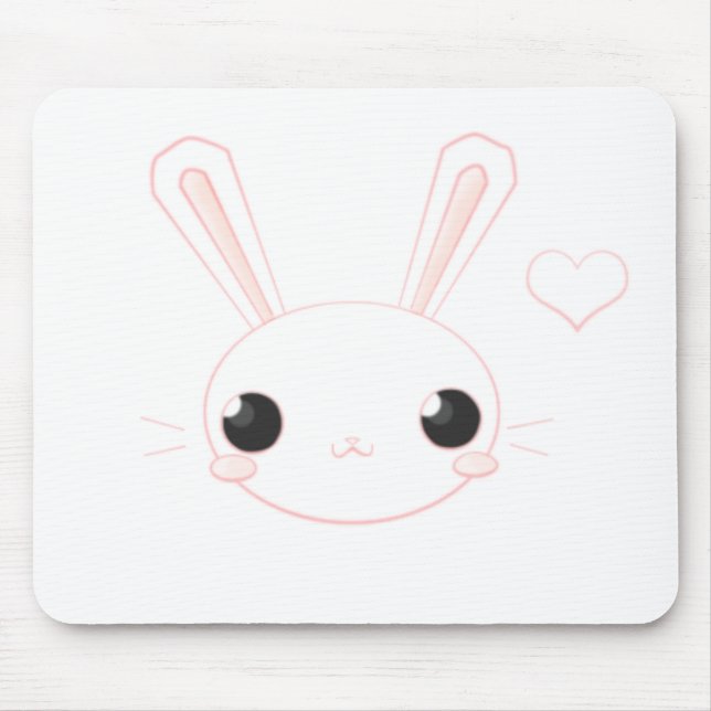 Boo-Boo-Häschenchan-Mausunterlage Mousepad (Vorne)