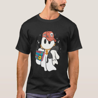 Boo Boo-jee Lustiger Geist Schwarze Katze Gruselig T-Shirt