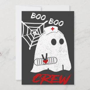 BOO boo Krankenschwester Crew Tee, lustiges Hallow Einladung