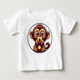 Boo-Boo Monkey Baby Tee - Shocked Expression