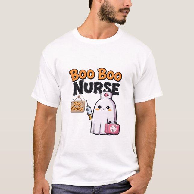 Boo Boo Nurse On Duty Classic T-Shirt (Vorderseite)