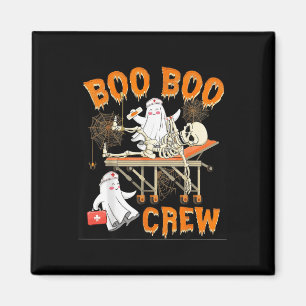 Boo Boo Skeleton Crew Nurse Funny Ghost Women Hall Magnet