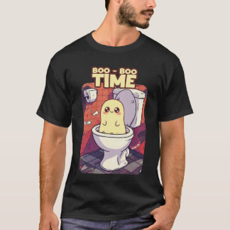 Boo-Boo-Zeit - Funny Ghost Toilet Design T-Shirt