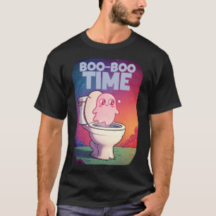 Boo-Boo-Zeit - Funny Ghost Toilet Design T-Shirt