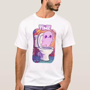Boo-Boo-Zeit - Funny Ghost Toilet Design T-Shirt