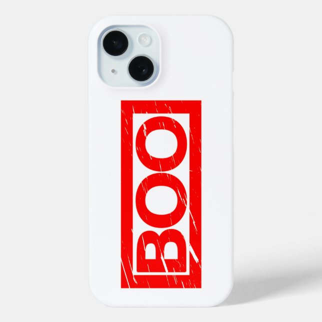 Boo-Briefmarke Case-Mate iPhone Hülle (Rückseite)