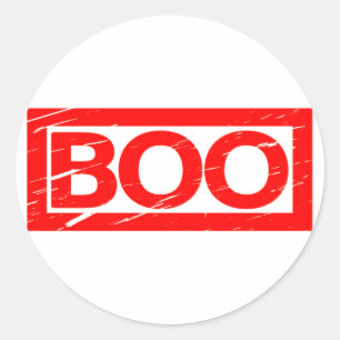 Boo-Briefmarke Runder Aufkleber