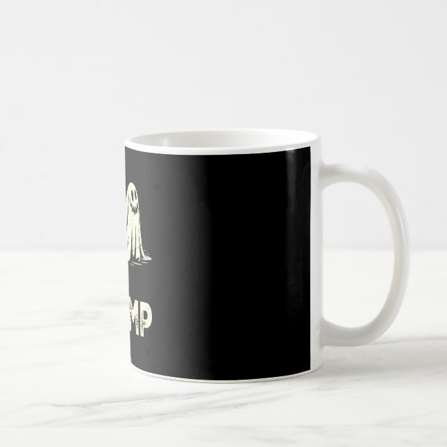Boo chomp – lustiger Geist-Hai Halloween Retro  Kaffeetasse (Rechts)