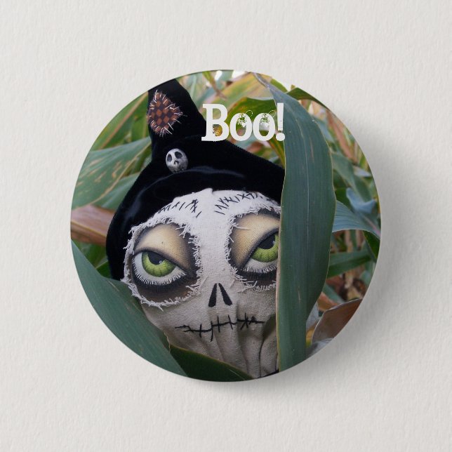 Boo! Cobby der Cornfield-Strampler-Knopf Button (Vorderseite)